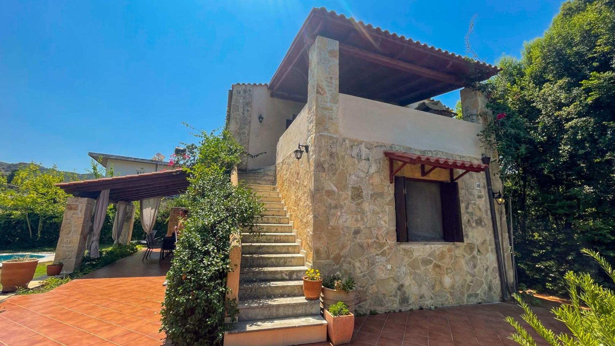 Villa Skine With Private Pool And Garden Chania  Exteriör bild