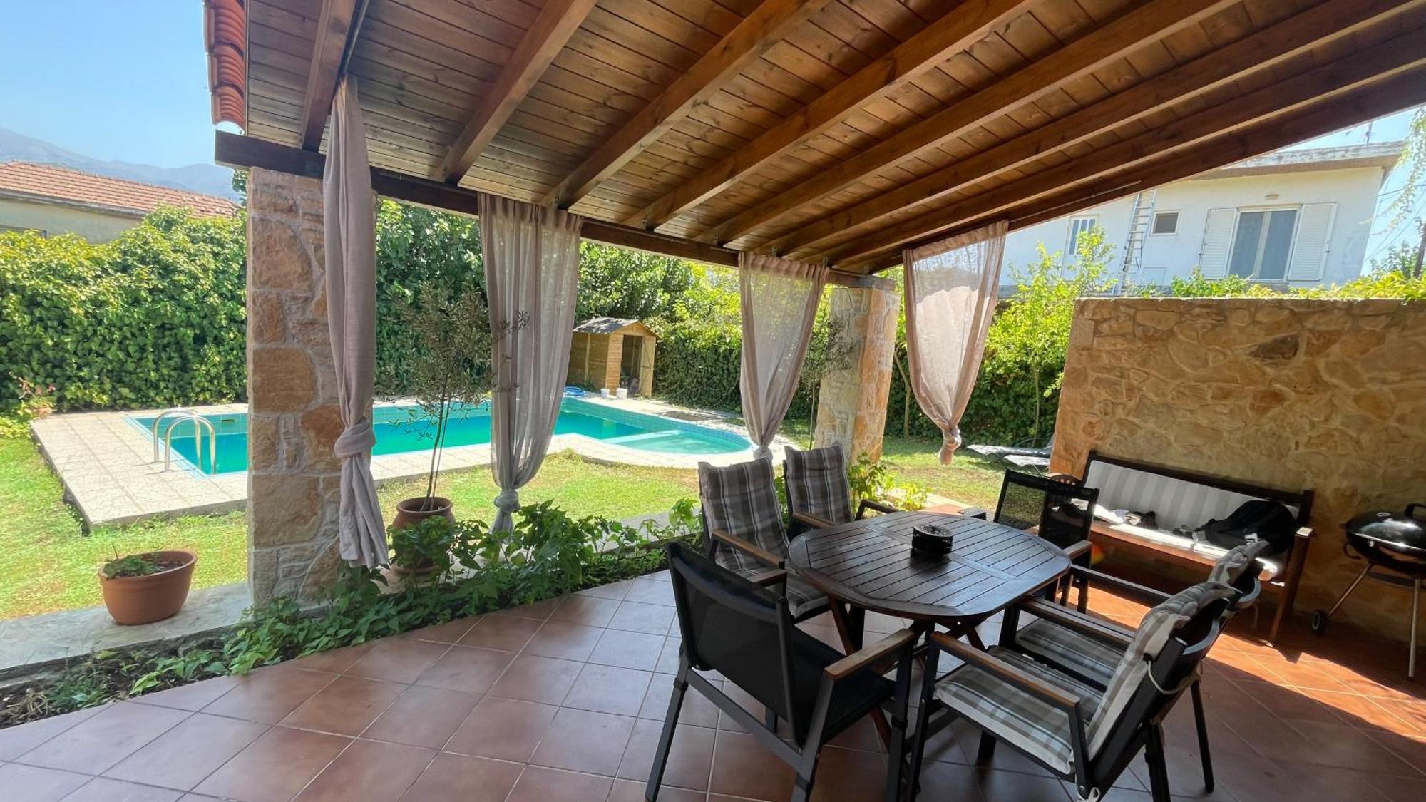 Villa Skine With Private Pool And Garden Chania  Exteriör bild